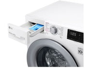 LG - Wasautomaat 8kg B 1400tpm AIDD Spa Steam