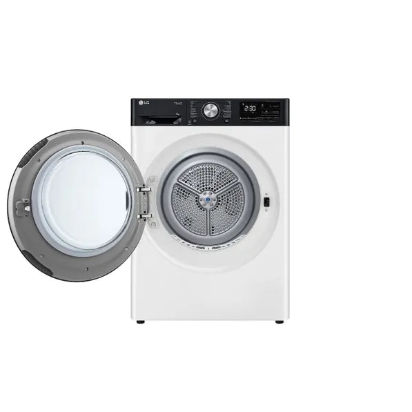 LG - Warmtepompdroger 9kg A+++ WiFi EcoHybrid AutoClean Glass Door