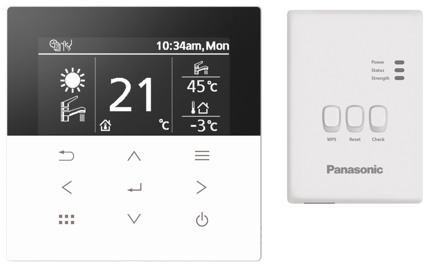 Panasonic - M-Serie 16 kW - 3-fasen - Remote Controller - WH-WXG16ME8/CZ-RTW2TAW1C