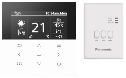 Panasonic - M-Serie 12kW - 3-fasen - Remote Controller - WH-WXG12ME8/CZ-RTW2TAW1C