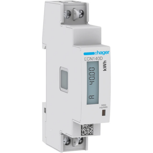 Compteur kWh Hager 1F DIR 40A 40A ECN140D