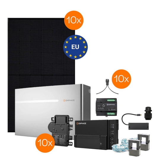 Meyer Burger &amp; Enphase COMPLETE 3-Phase - with battery pack