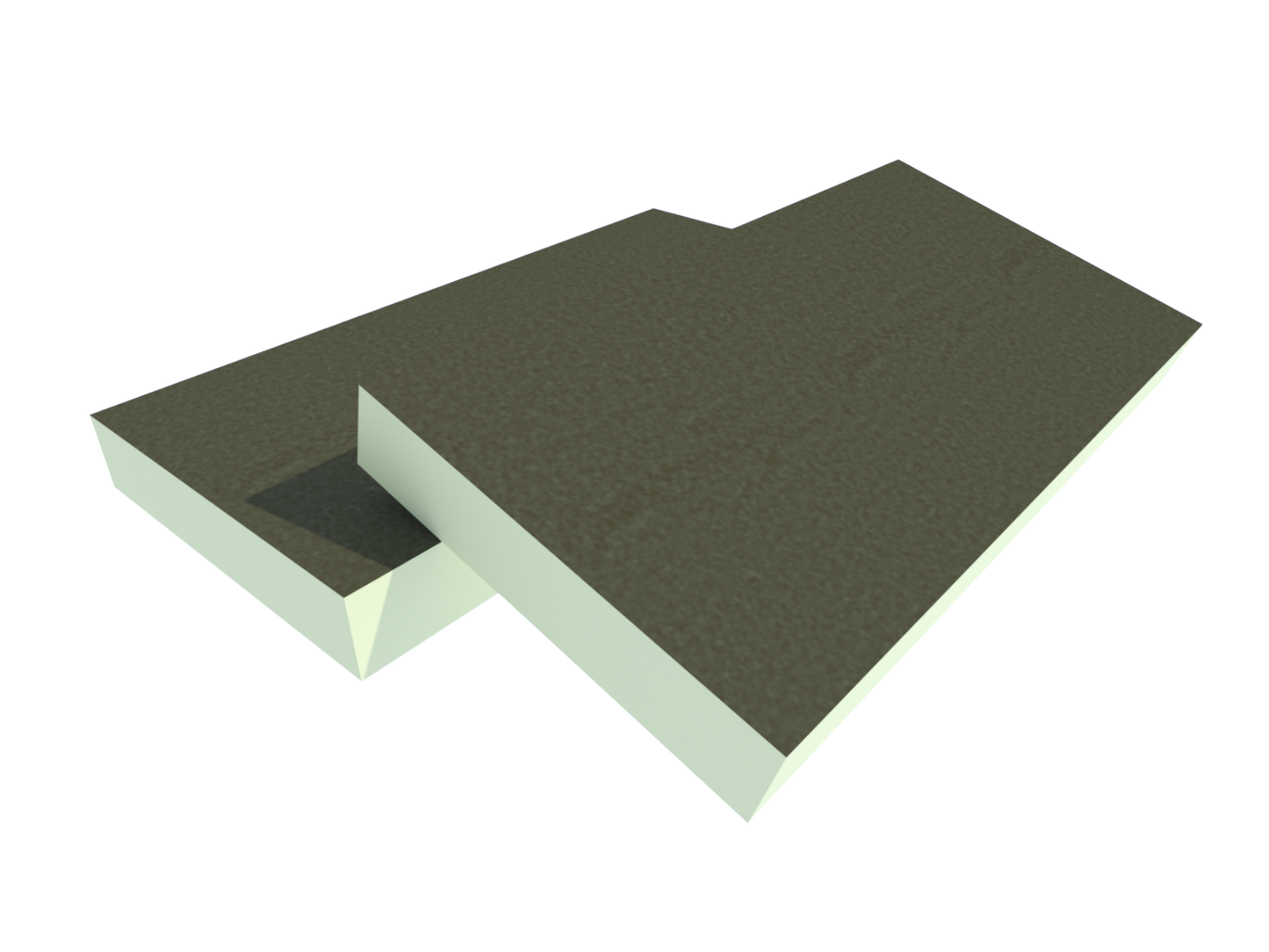 UTHERM Roof PIR Bitumen 1200x600x40mm Rd:1.45 12pl/pak (=8,64 m²): UTHERM Roof PIR Bitumen isolatieplaat met afmetingen 1200x600x40mm, Rd-waarde van 1,45, 12 platen per pak, geschikt voor een oppervlakte van 8,64 m².