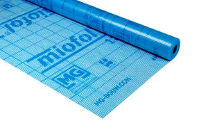 Miofol 125 G Damp-open folie 1.5x50m1 (=75 m²): Damp-open folie met afmeting 1.5x50m, geschikt voor 75 m².