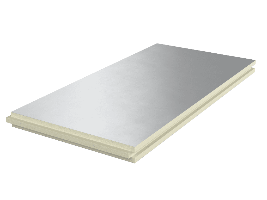 PIR Spouwplaat Plus 1200x600x80/20mm Rd:4.20 (6 platen/ =4,32 m²): Isolatieplaat voor de spouw, afmetingen 1200x600x80/20mm, Rd-waarde van 4.20, 6 platen per verpakking, geschikt voor een totale oppervlakte van 4,32 m².