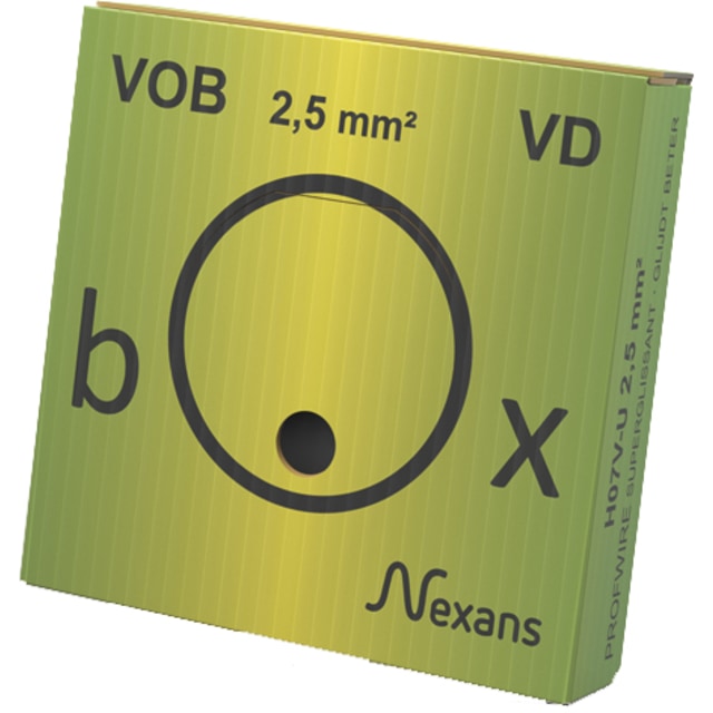 Nexans - Installatiedraad 2,5mm2 Geel/Groen