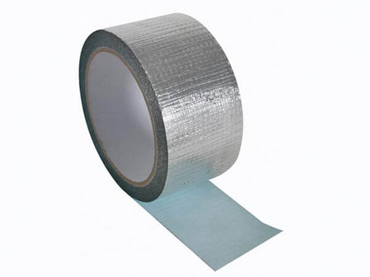 Aluminium tape 50mm x 10 meter: Sterke en duurzame aluminium tape, ideaal voor het afdichten van naden en kieren in isolatieprojecten.